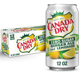 zero sugar ginger ale lemonade soda 12 pack