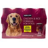 Kirkland Signature Canned Dog Food - Chicken & Rice Formula - 13.2 Oz, 24-Count