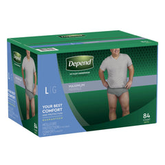 Product of  Fit Flex Large Maximum Absorbency Underwear for Men 84 Ct.