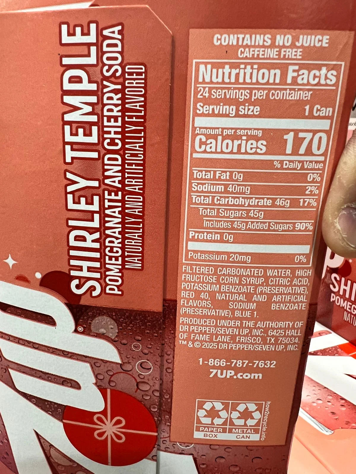 Shirley Temple – Pomegranate and Cherry Soda (24 Pack, 12 Fl Oz Cans)
