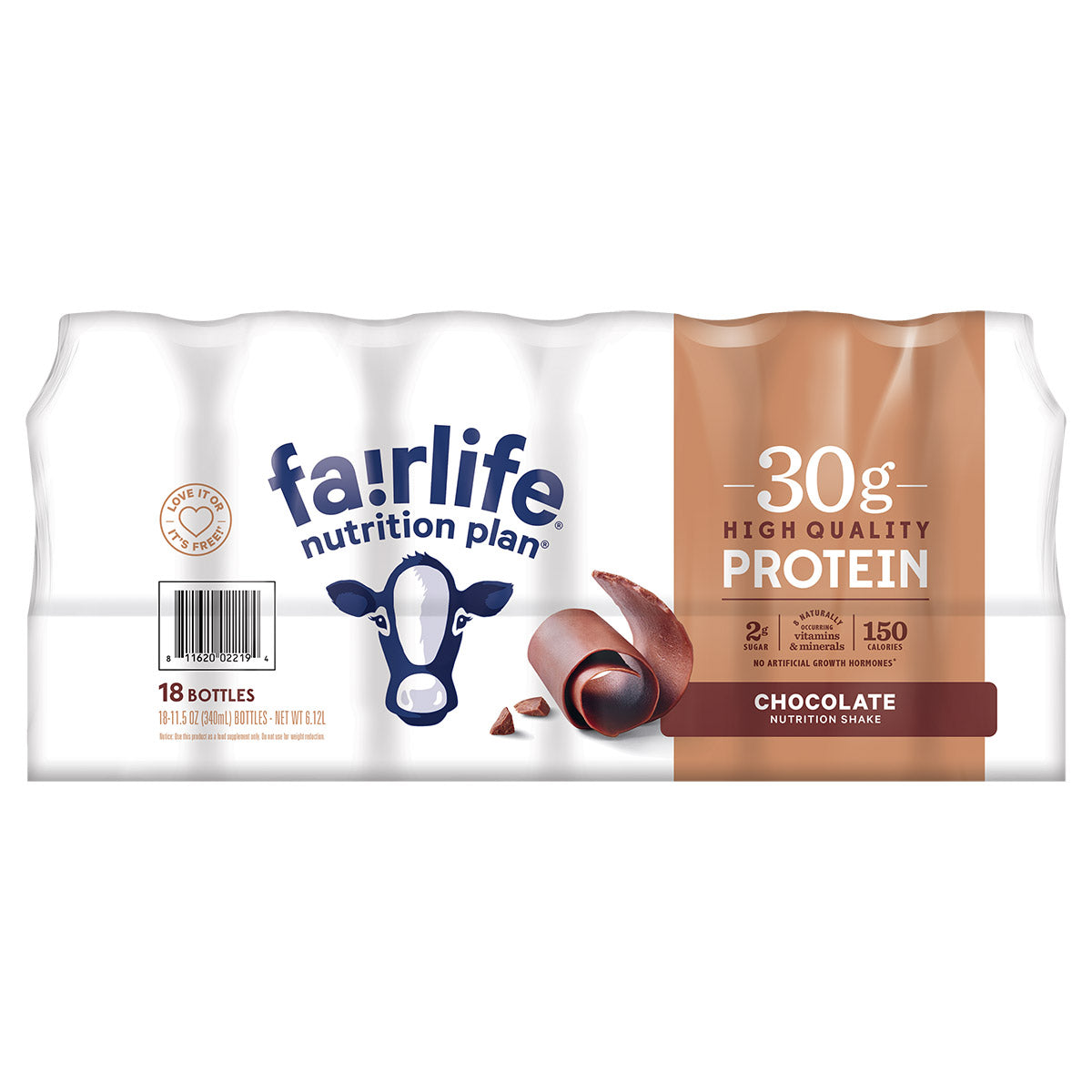 Nutrition Plan, 30G Protein Shake, Chocolate, 11.5 Fl Oz, 18-Pack